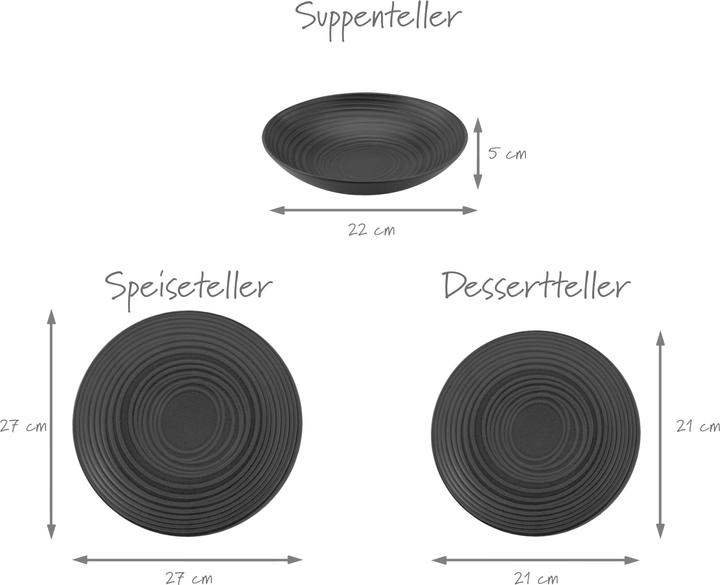 Image du produit CreaTable Pierre de lave (12 pcs)