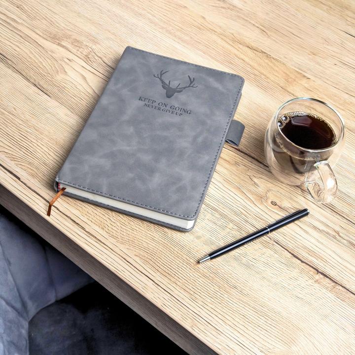 Produktbild Intirilife Notizbuch mit Stiftehalter (A5, Liniert, Harter Einband)