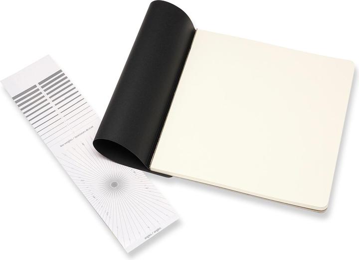 Actual product image Moleskine Sketchpad Square SC 19x19cm 626833 black, 48 pages (Special, Plain, Soft cover)