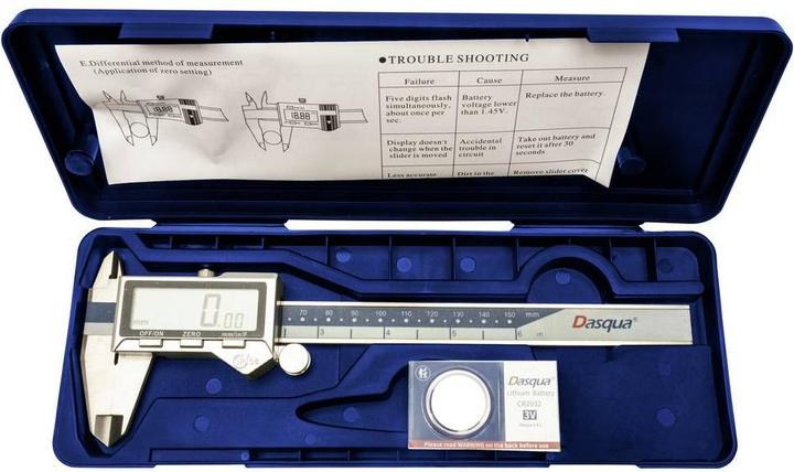 Produktbild Dasqua DIN EN 862 2019-0005 Digitaler Messschieber 150 mm IP54 (15 cm)