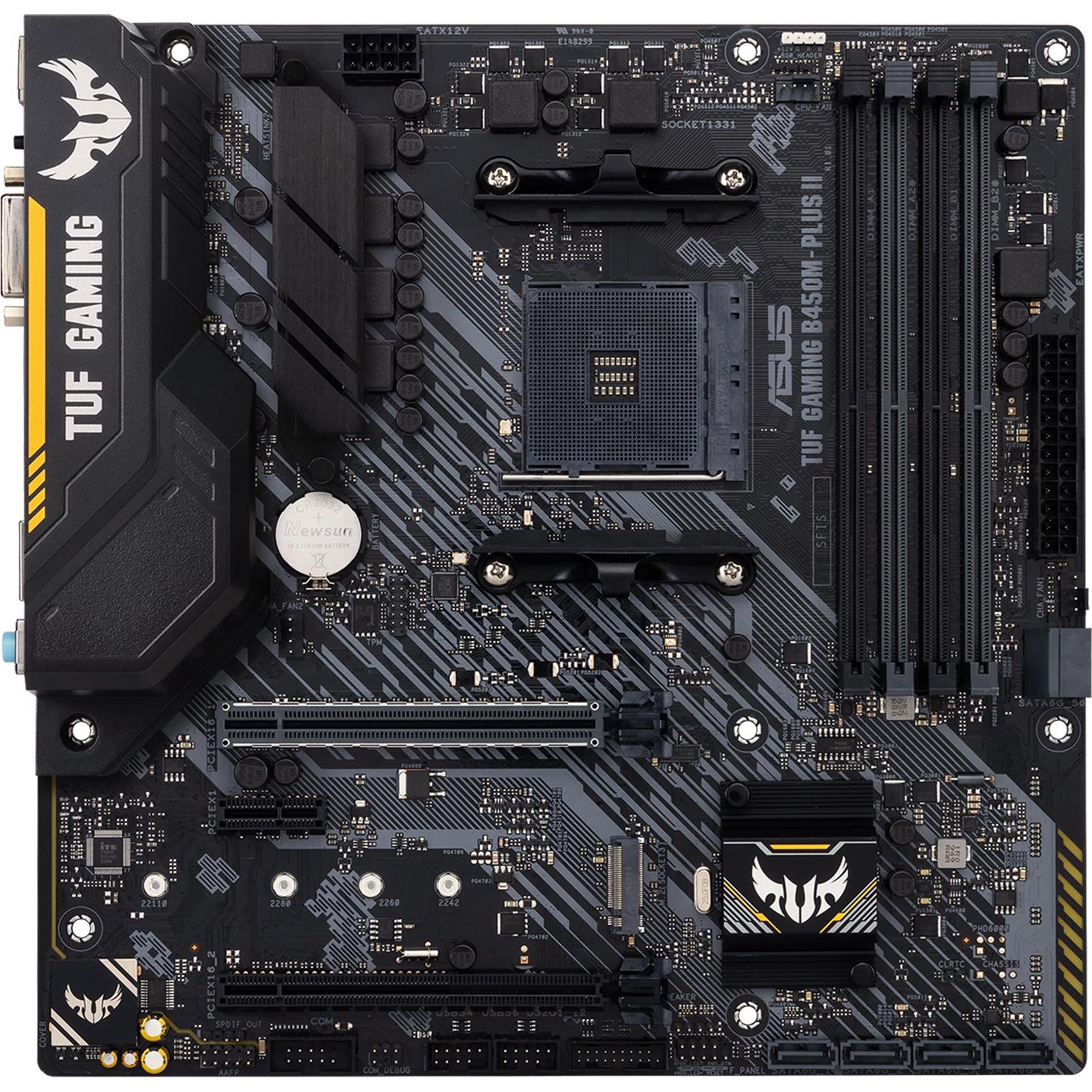 ASUS TUF B450M-Plus II Gaming (AM4, AMD B450, mATX) (90MB1620-M0EAY0)