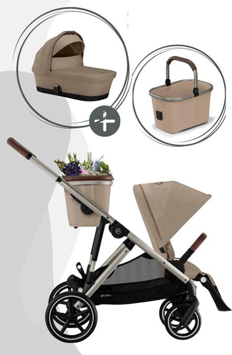 Cybex Gazelle S Kinderwagen inkl. Cot S Babywanne / Kombikinderwagen (0 Monate - 4 Jahre)