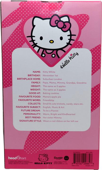 Produktbild Giochi Preziosi Hello Kitty 30 cm grosses Plüschtier mit modischem Outfit, rosa Satinkleid und (30 cm)