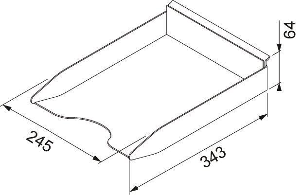 Produktbild OK-Line Ablageschale für A4 Papier Wall System
