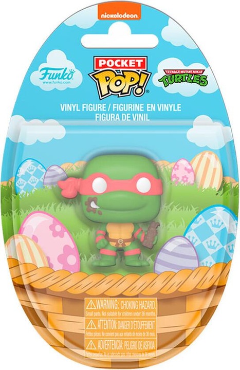 Actual product image Funko Teenage Mutant Ninja Turtles Pocket POP! vinyl figures Easter Raphael 4 cm Display (12)