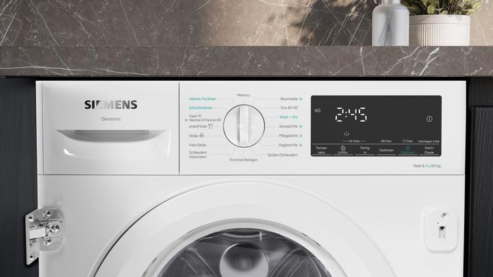 Produktbild Siemens iQ500, Einbau-Waschtrockner, 8/5 kg, WK14D490