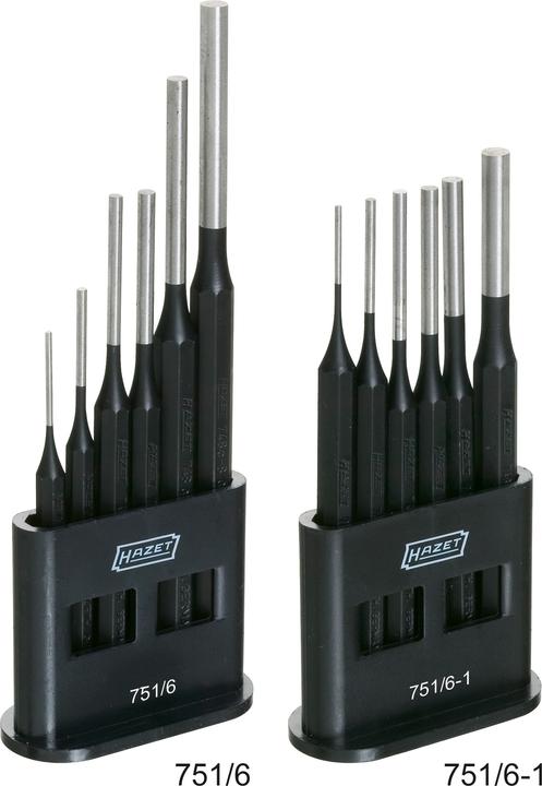 Actual product image HAZET Drift pin set 751/6-1 ∙ Number of tools: 6