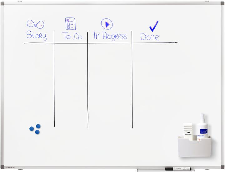 Produktbild Legamaster Magnethaftendes Whiteboard Premium 90 cm x 120 cm, Weiss (120 x 90 cm)