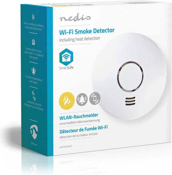 Produktbild Nedis WIFIDS10WT Rauchmelder
