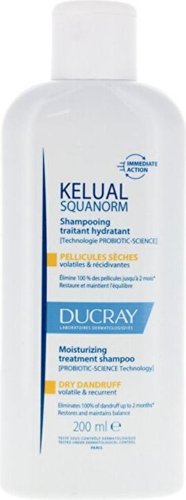 Produktbild Ducray Kelual Squanorm Dry Dandruff Regulating Shampoo 400ml (Flüssiges Shampoo, 400 ml)