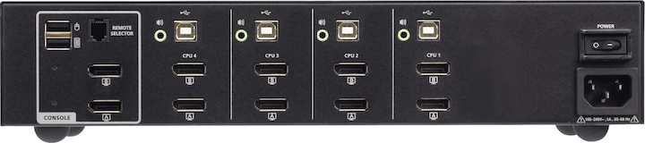 Actual product image Aten CS1144DP4-AT-G 4-Port USB - DP Dual Display Secure