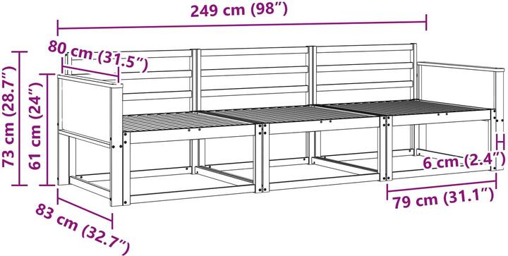 Produktbild vidaXL Outdoor-Sofagarnitur