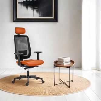Actual product image Powerton ERGO LUCIE Ergonomic office chair, orangeColours (42 - 53.50 cm)