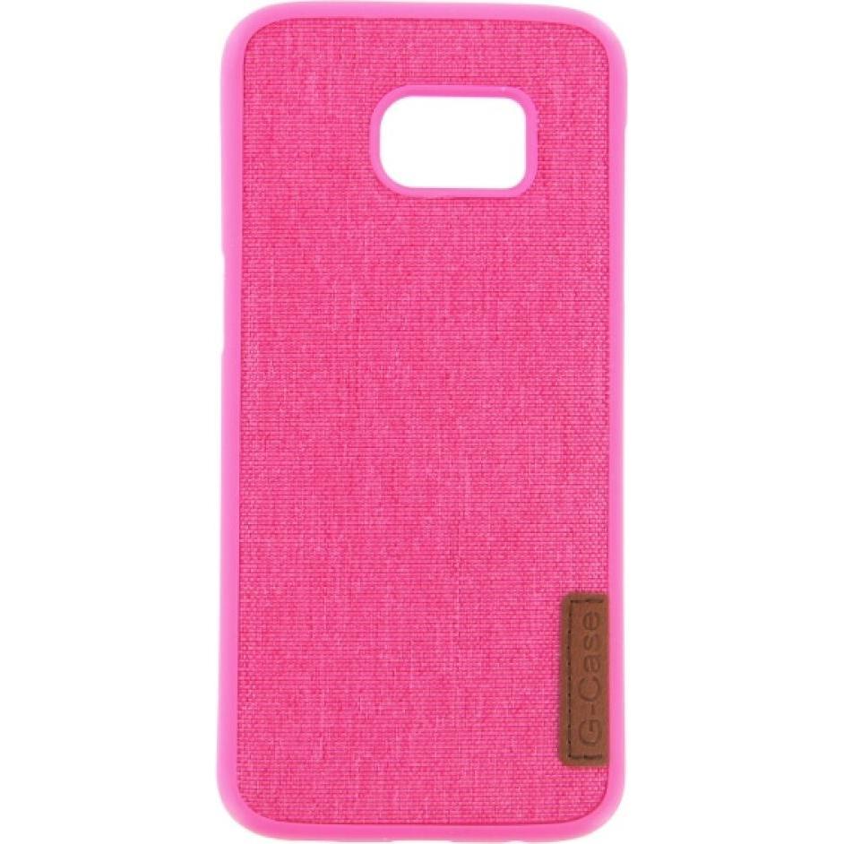 OEM Textile Silikon Case für Samsung S7 Edge pink (Samsung Galaxy S7 Edge), Smartphone Hülle, Pink