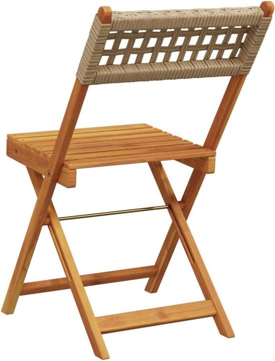Image du produit VidaXL Chaises de bistrot 2 pcs. Acacia et poly rotin