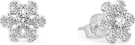 Produktbild Beneto Playful Silver Snowflake Earrings AGUP2750