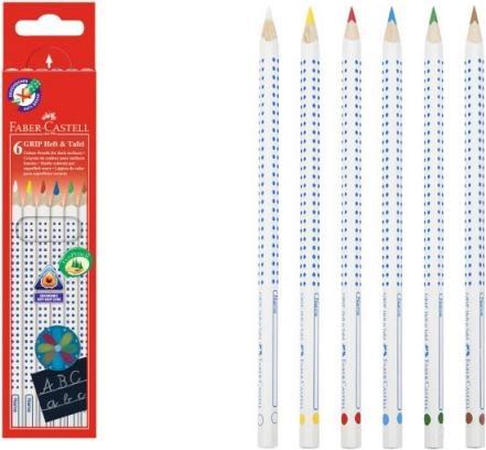 Productafbeelding Faber-Castell Krijtjes Grip Notitieboekje & Krijtbord (6x)