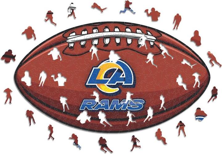 Iconic NFL - Los Angeles Rams – Football mit Logo - Holz Puzzle Grösse L (500 Teile) (500 Teile)