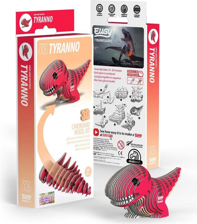 Actual product image Eugy Tyranno - 3D Cardboard Model Kit