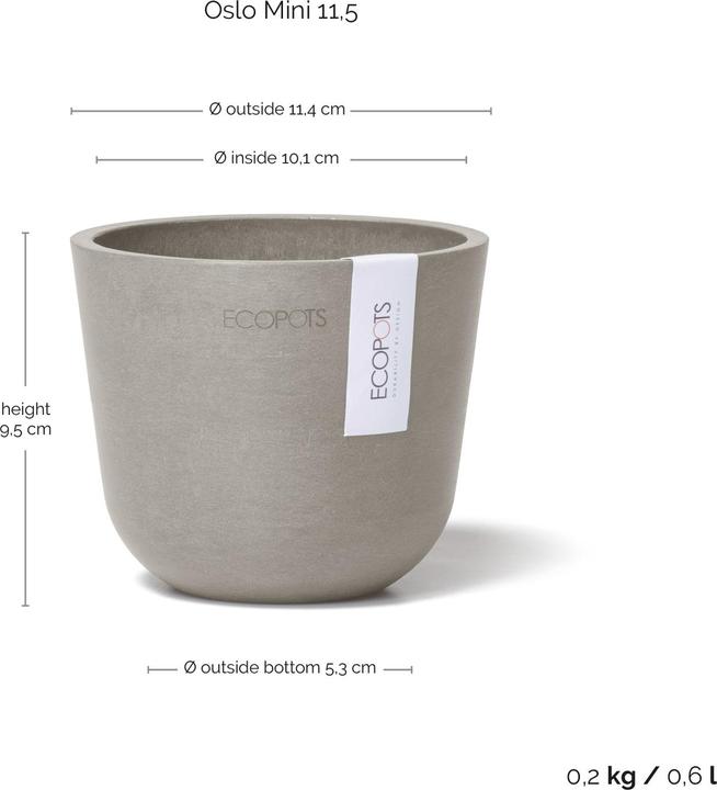 Immagine prodotto Ecopots Oslo Mini (11.50 cm)