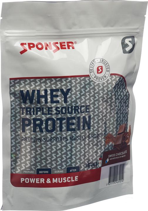 Actual product image Sponser Whey Triple Source Protein (Chocolate, 1 pcs., 500 g)