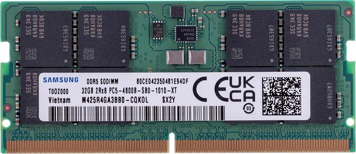Productafbeelding Samsung 32GB DDR5 4800MHZ (1 x 32GB, 4800 MHz, DDR5 RAM, SO-DIMM)