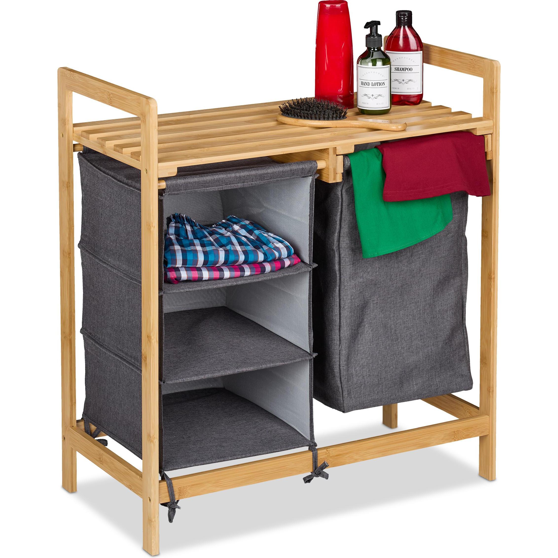 Relaxdays, Wäschekorb, Wäschekorbregal (35 l)