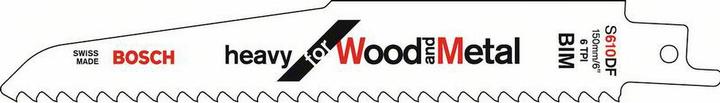 Produktbild Bosch Professional Zubehör Säbelsägeblatt S 610 DF Heavy for Wood and Metal