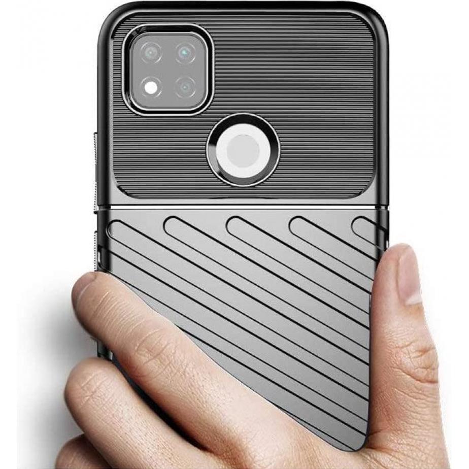 Thumbnail - Screenguard Xiaomi Redmi 9C SpaceCase Impact-Resistant Hülle (Xiaomi Redmi 9C), Smartphone Hülle, Schwarz