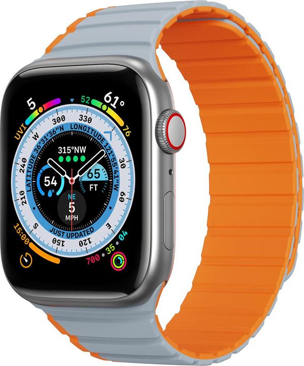 Actual product image Dux Ducis Magnetic Strap for Apple Watch SE, 8, 7, 6, 5, 4, 3, 2, 1 (41, 40, 38 mm) Strap (LD Versio (38 mm, 40 mm, 41 mm, Silicone, Metal)
