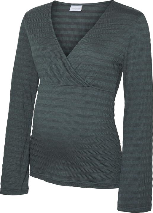 Mamalicious Normal geschnitten V-Ausschnitt Top Bluse