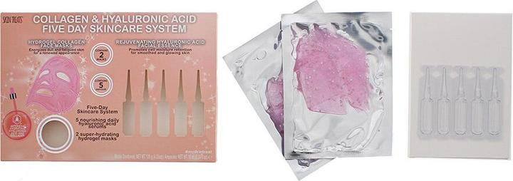 Skin Treats Collagen Glitter und Hyaluronsäure Ampullen 5 Tage Pflegesystem
