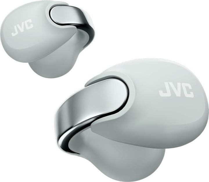 Actual product image JVC HA-NP1T-H Nearphones Open Ear True Wireless Headphones ice grey (24 h, Wireless)