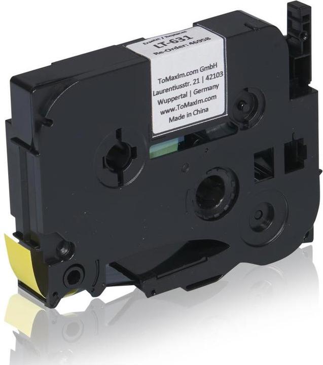 Produktbild Inkadoo TZE631 P-Touch Farbband schwarz auf gelb Laminat 12mm x 8m Kompatibel, passend für Brothe... (1.20 cm, Gelb, Schwarz)