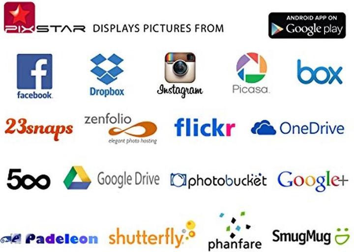 Actual product image Ordissimo Pix-Star Digital Picture Frame /1xUSB/Black (15")