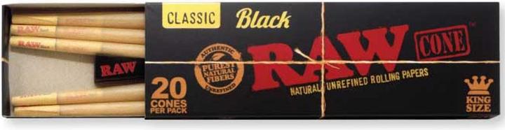 Produktbild RAW Cone Black King Size 20er