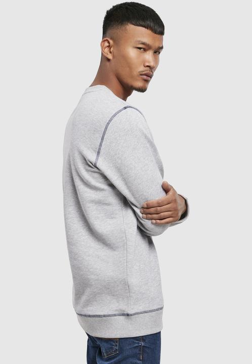 Actual product image Urban Classics Organic Contrast Flatlock Stitched Crew - 12226 (L)