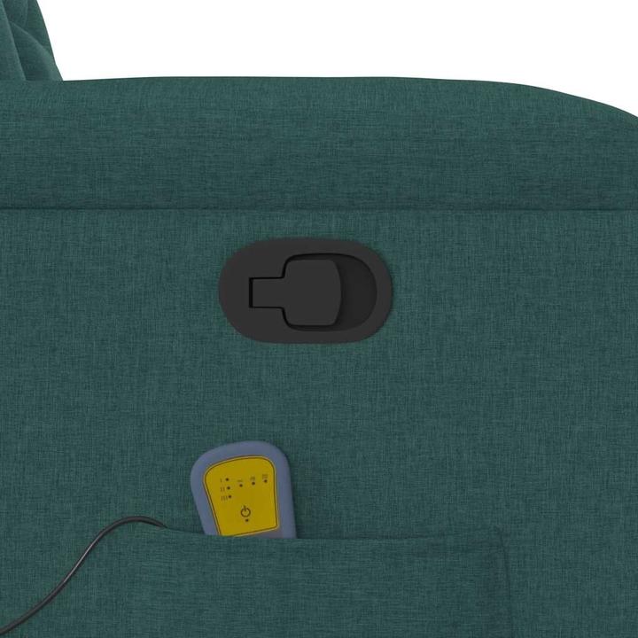 Actual product image VidaXL Massage chair dark green fabric