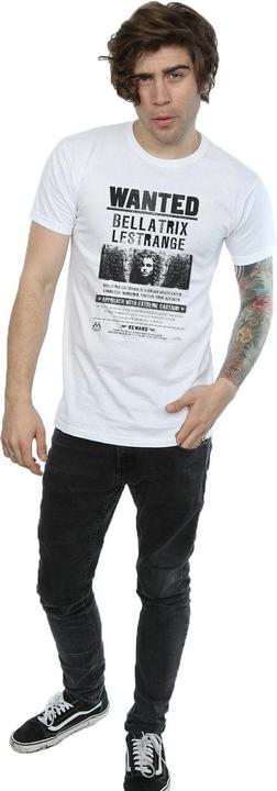 Actual product image Mens Bellatrix Lestrange Wanted Poster Cotton T-Shirt (M)