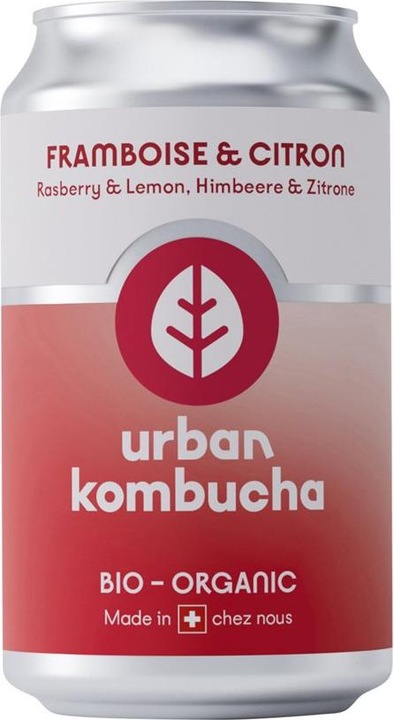 Actual product image Urban Kombucha Raspberry & Lemon - (cans) (1 x 33 cl)
