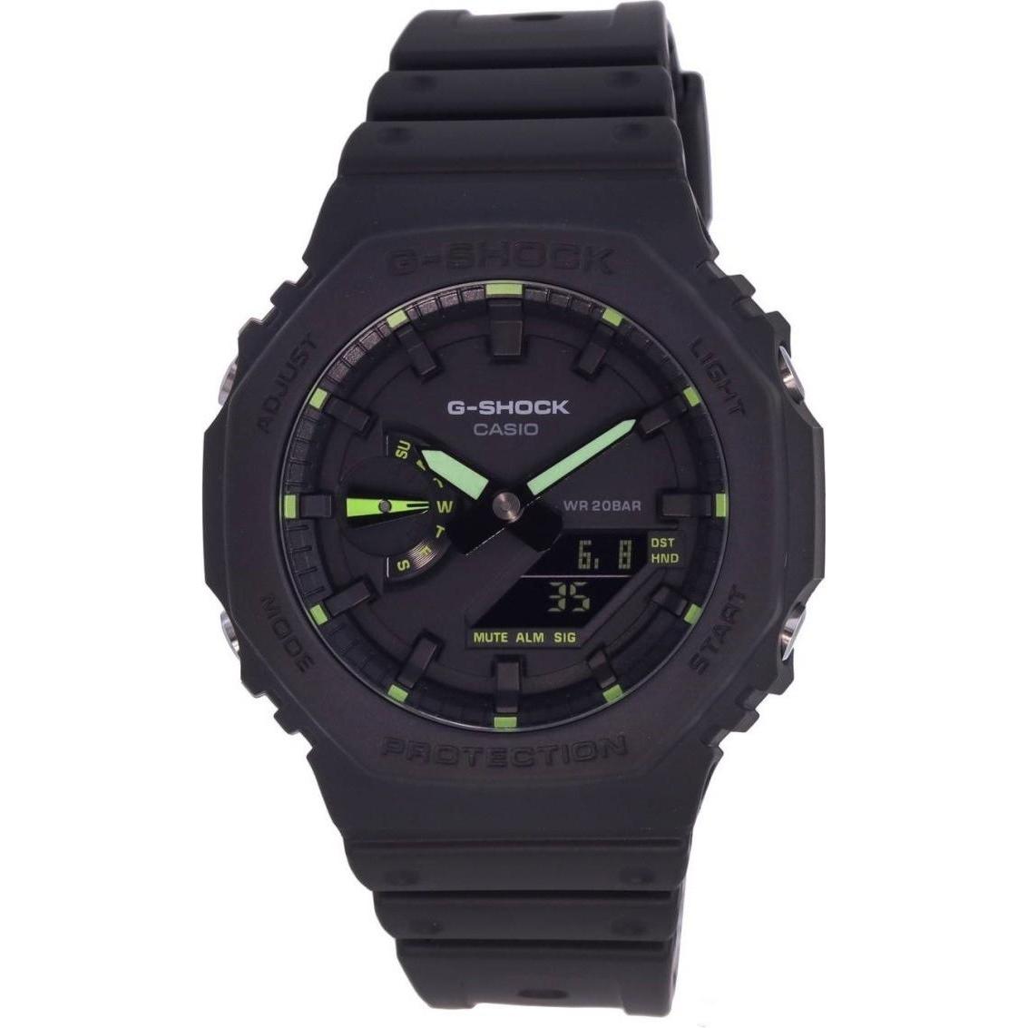 Casio Uomo Nero Orologio Da Polso, G-Shock Analogico Digitale Accento Neon, (Orologio Da Polso Analogico, Orologio Digitale, Orologio Sportivo)