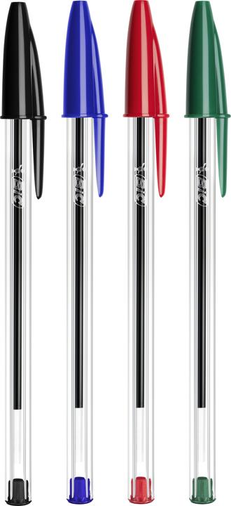 Actual product image Bic Cristal Original, Ballpoint Pens (1mm tip), Assorted Colours, Can 16+4 (Multicoloured, 20 x)
