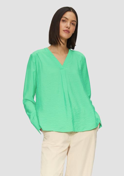 Actual product image s.Oliver Bluse Strukturierte Bluse mit V-Ausschnitt (42)