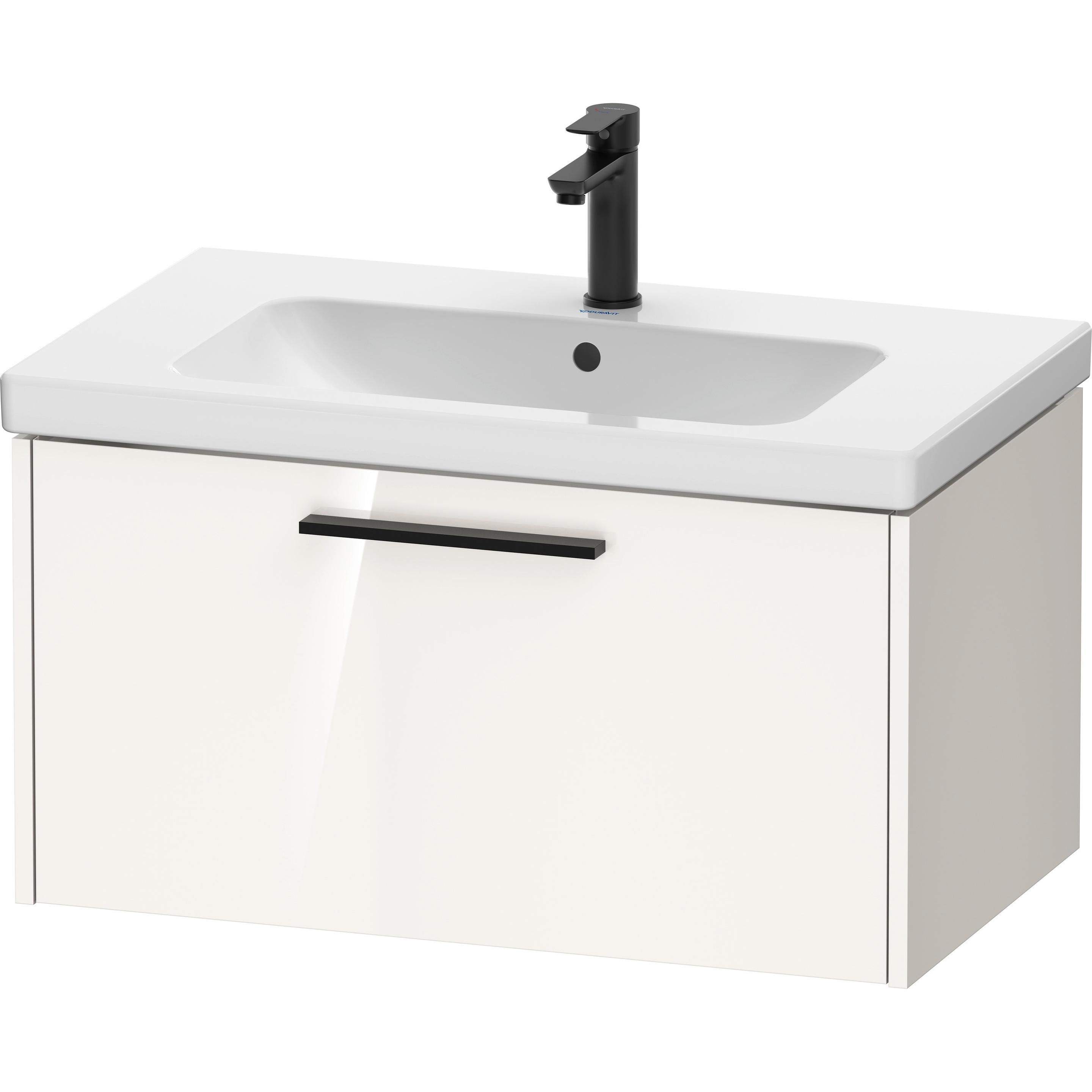 Duravit, Waschbeckenunterschrank, D-Code Waschtischunterbau, 1 Auszug, 784x460mm, mit Griff