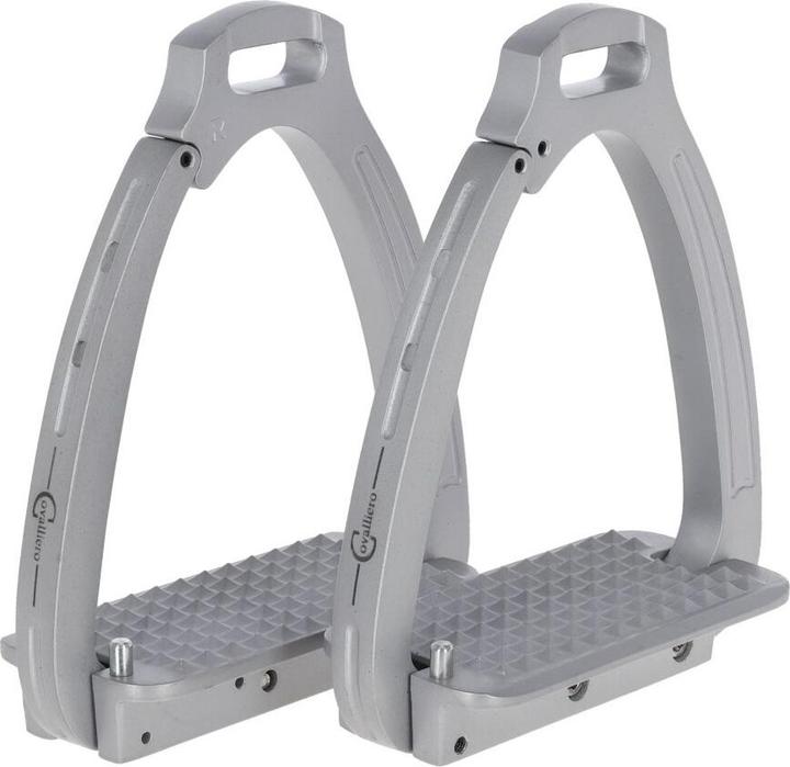 Kerbl Steigbügel Secure, silber, 12 cm