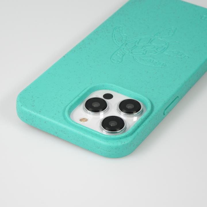 Actual product image Bioka Coque biodégradable et compostable Eco-Friendly Esprit de la tortue Turquoise (Apple iPhone 14 Pro Max)