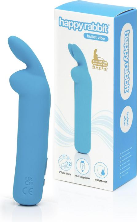 Productafbeelding Happy Rabbit Oplaadbare Vibrerende Kogel Blauw