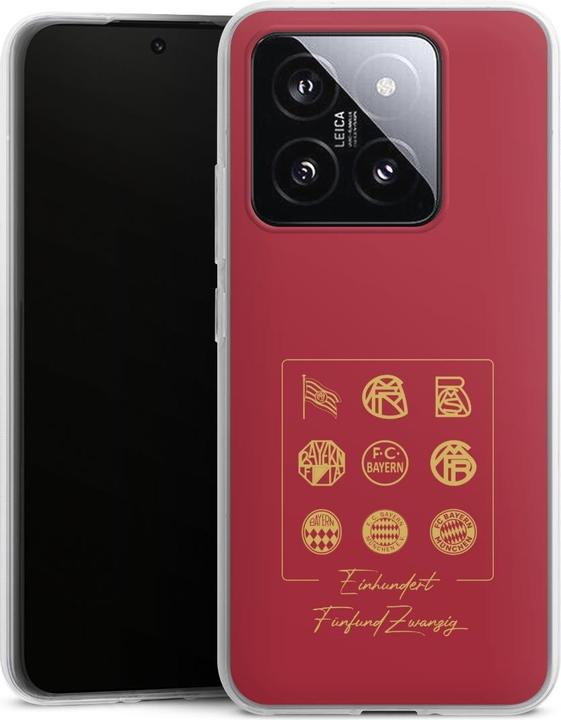 Produktbild DeinDesign Silikon Hülle für Xiaomi 14 Handyhülle Case Smartphone Schutzhülle FCB 125 Jahre FC Bayern München (Xiaomi 14)