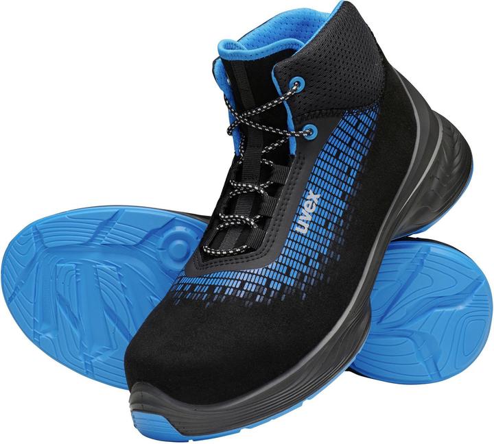 Produktbild Uvex Safety 6833947 Sicherheitsstiefel S2 Schuhgrösse (EU): 47 Blau, Schwarz 1 Paar (S2, 47)