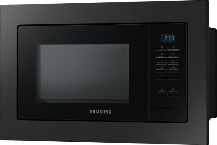 Image du produit Samsung MS20A7013AB/EF, Ingebouwd, Solo-magnetron, 20 l, 850 W, Knoppen, Zwart (20 l)